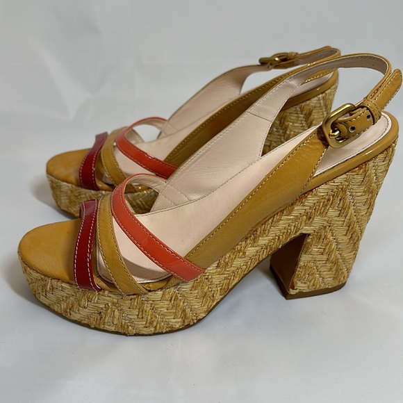 Prada Patent Leather Chunky Heel Size 38.5 - Picture 5 of 8